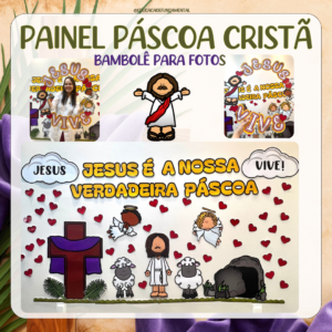 Painel e bambolê páscoa