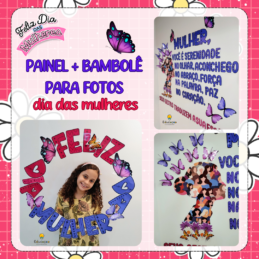 Painel e bambolê dia da mulher