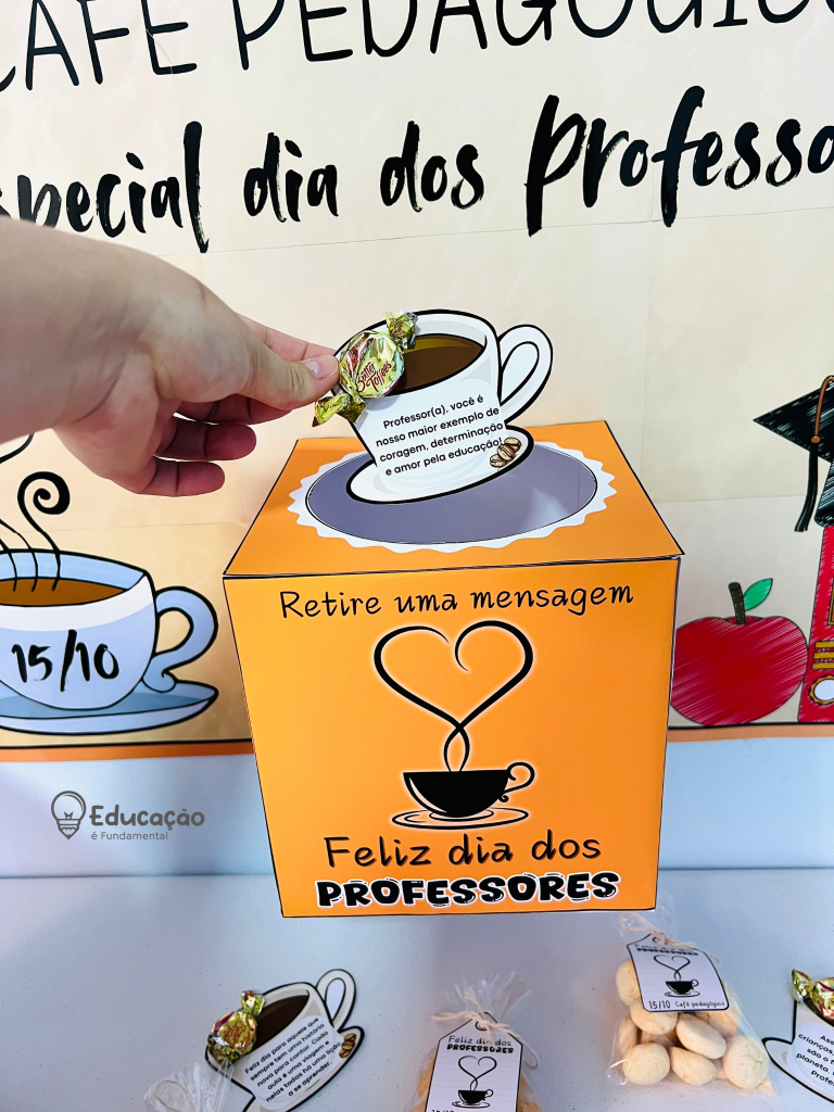 Café Pedagógico especial dia dos professores - educacaoefundamental.com.br