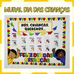 Mural interativo dia das crianças