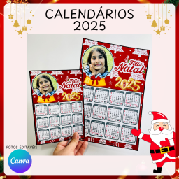 Calendários 2025 com foto editável