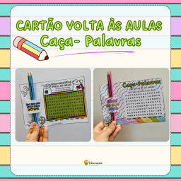 VOLTA ÀS AULAS - CAÇA PALAVRAS