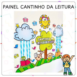 Painel cantinho da leitura