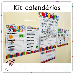 Kit Calendário Lúdico Interativo